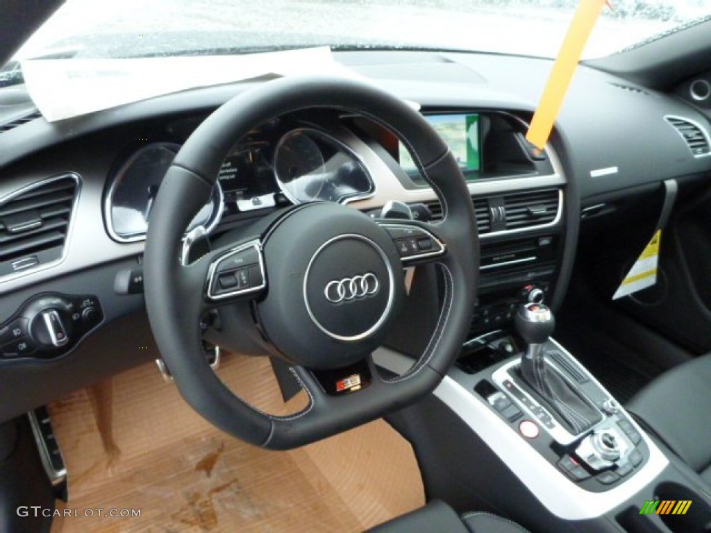 2014 Audi S5 3.0T Premium Plus quattro Coupe Black Dashboard Photo #89082284