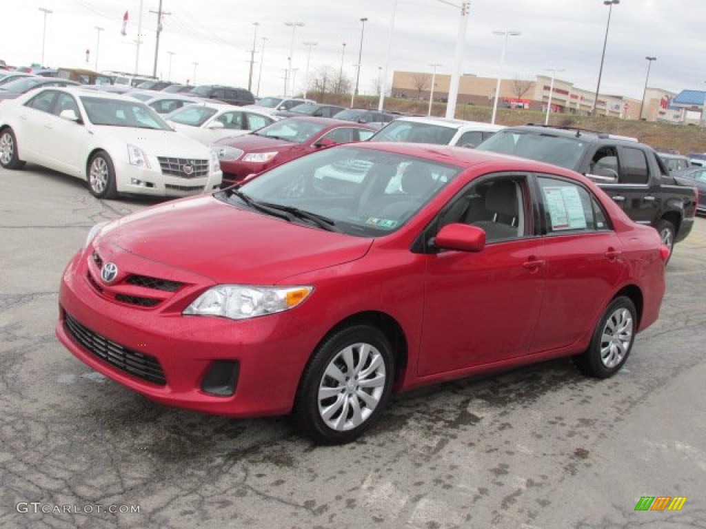 Barcelona Red Metallic 2012 Toyota Corolla LE Exterior Photo #89082749