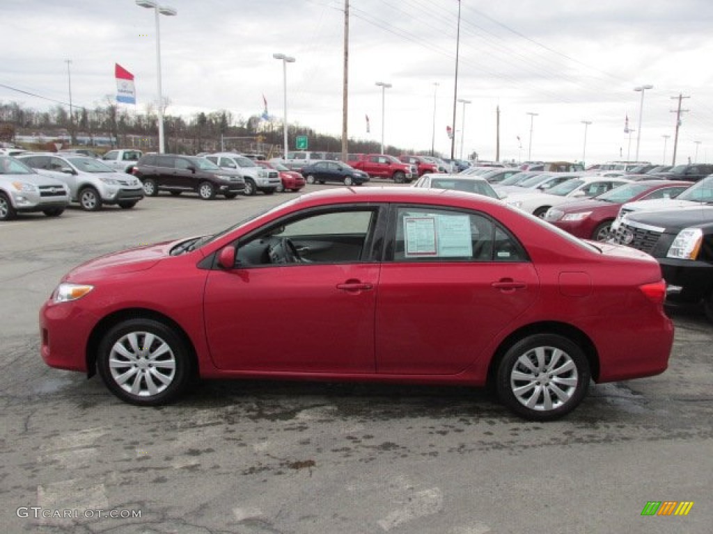 Barcelona Red Metallic 2012 Toyota Corolla LE Exterior Photo #89082773