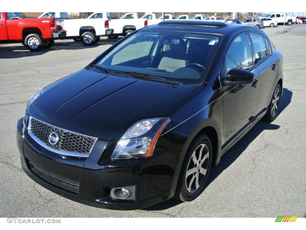 2012 Sentra 2.0 SR Special Edition - Super Black / Charcoal photo #1