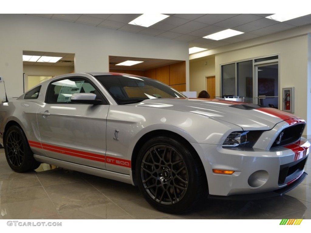 2014 Mustang Shelby GT500 SVT Performance Package Coupe - Ingot Silver / Shelby Charcoal Black/Red Accents Recaro Sport Seats photo #1