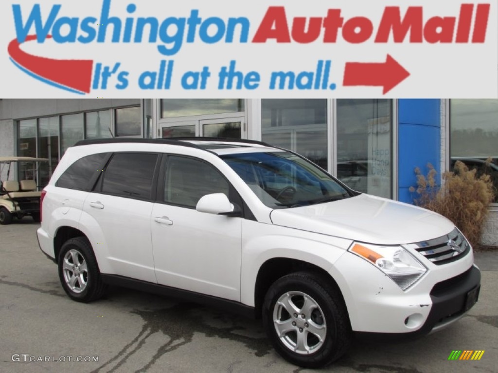 2009 XL7 Luxury AWD - Pearl White Tri Coat Metallic / Beige photo #1