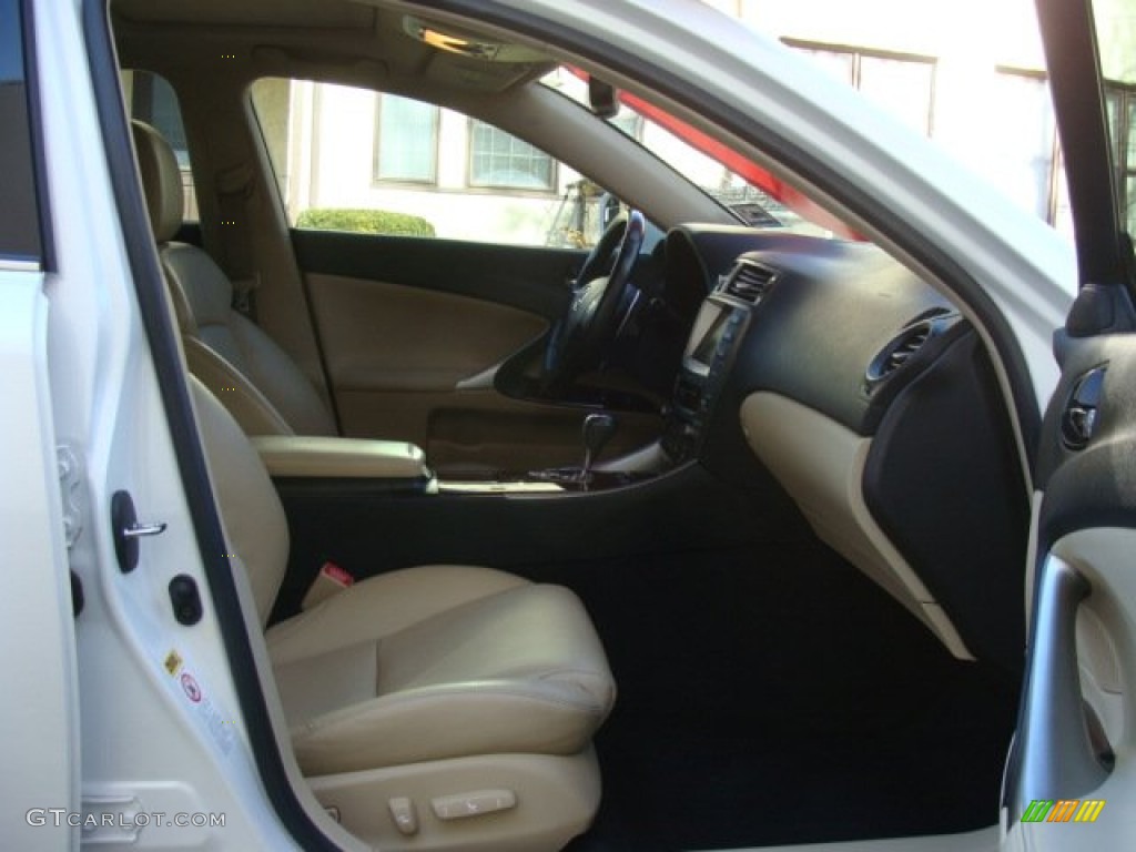 2008 IS 250 AWD - Starfire White Pearl / Cashmere Beige photo #10