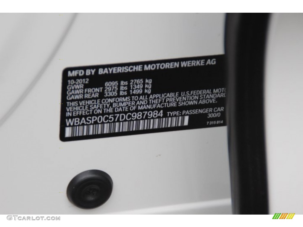 2013 5 Series 550i xDrive Gran Turismo - Alpine White / Black photo #31