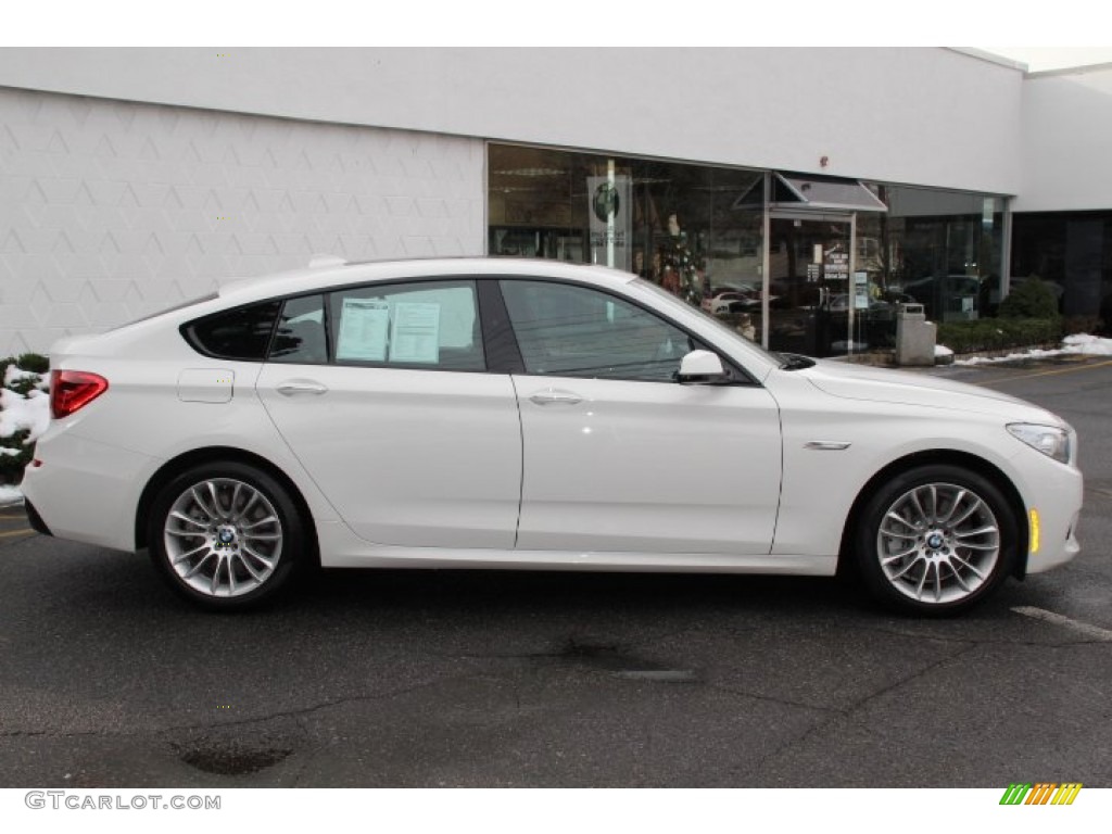 2013 5 Series 550i Gran Turismo - Alpine White / Black photo #2