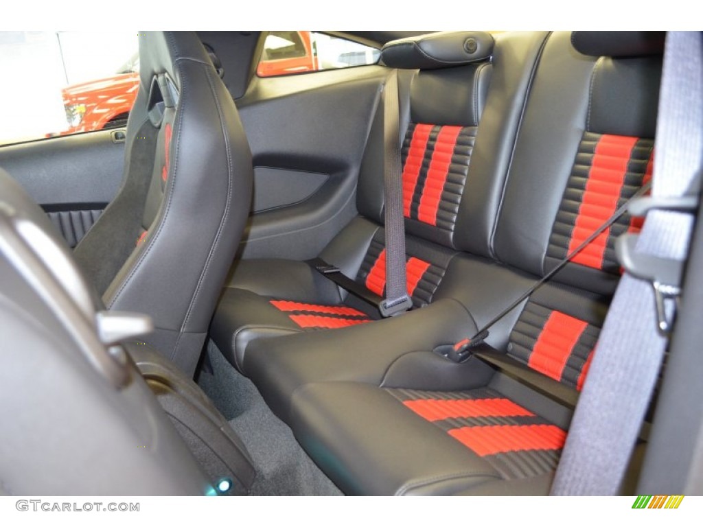 Shelby Charcoal Black/Red Accents Recaro Sport Seats Interior 2014 Ford Mustang Shelby GT500 SVT Performance Package Coupe Photo #89084732