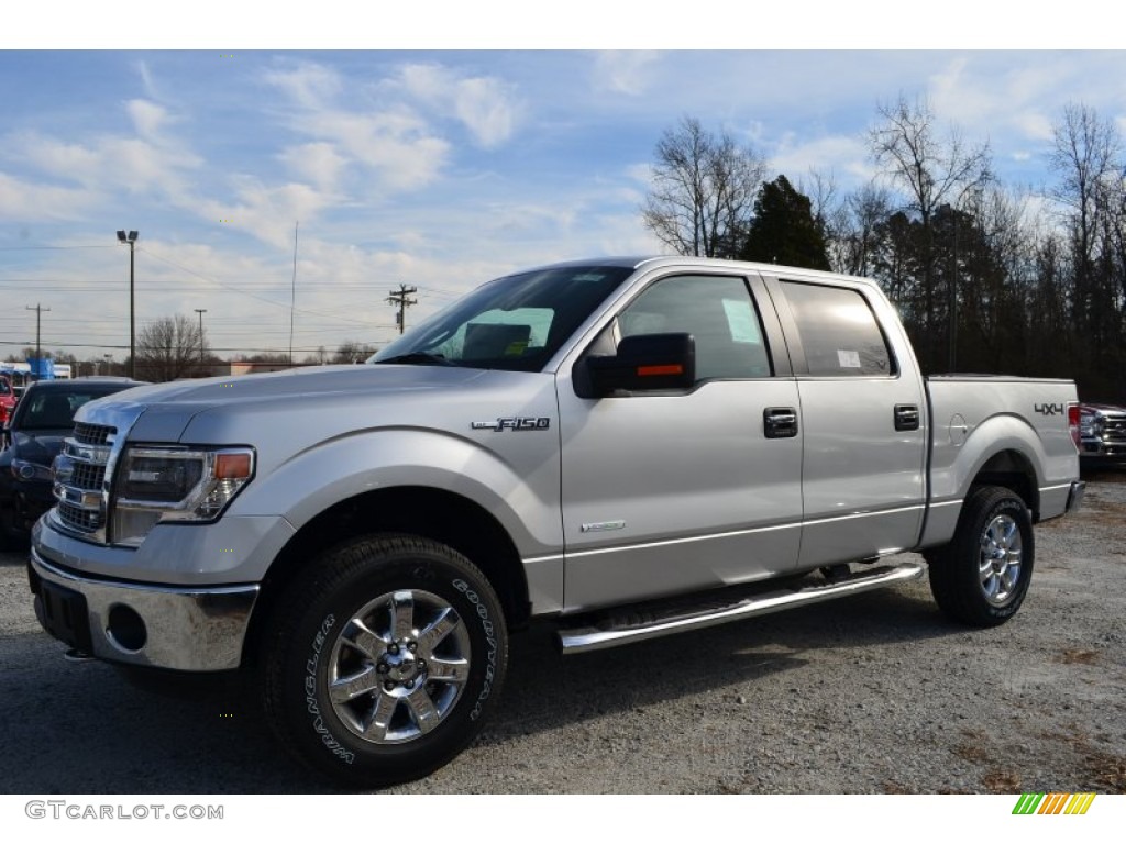 Ingot Silver 2014 Ford F150 XLT SuperCrew 4x4 Exterior Photo #89085246