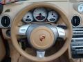 2005 Porsche Boxster Sand Beige Interior Steering Wheel Photo