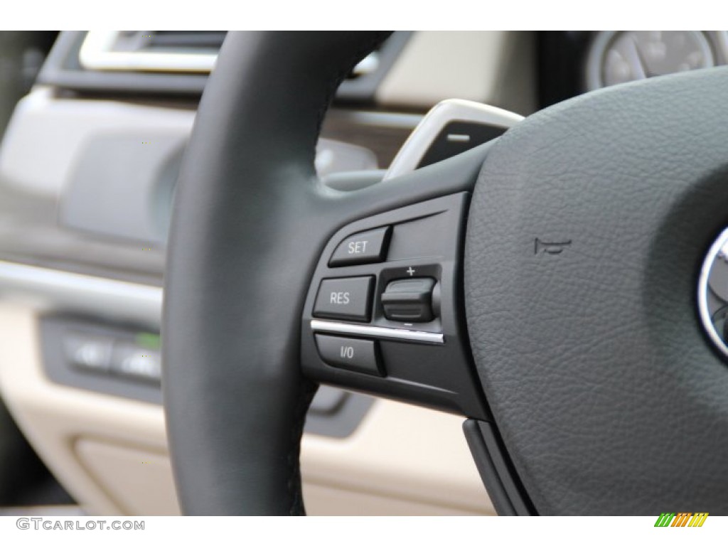 2013 7 Series 740i Sedan - Carbon Black Metallic / Oyster photo #16