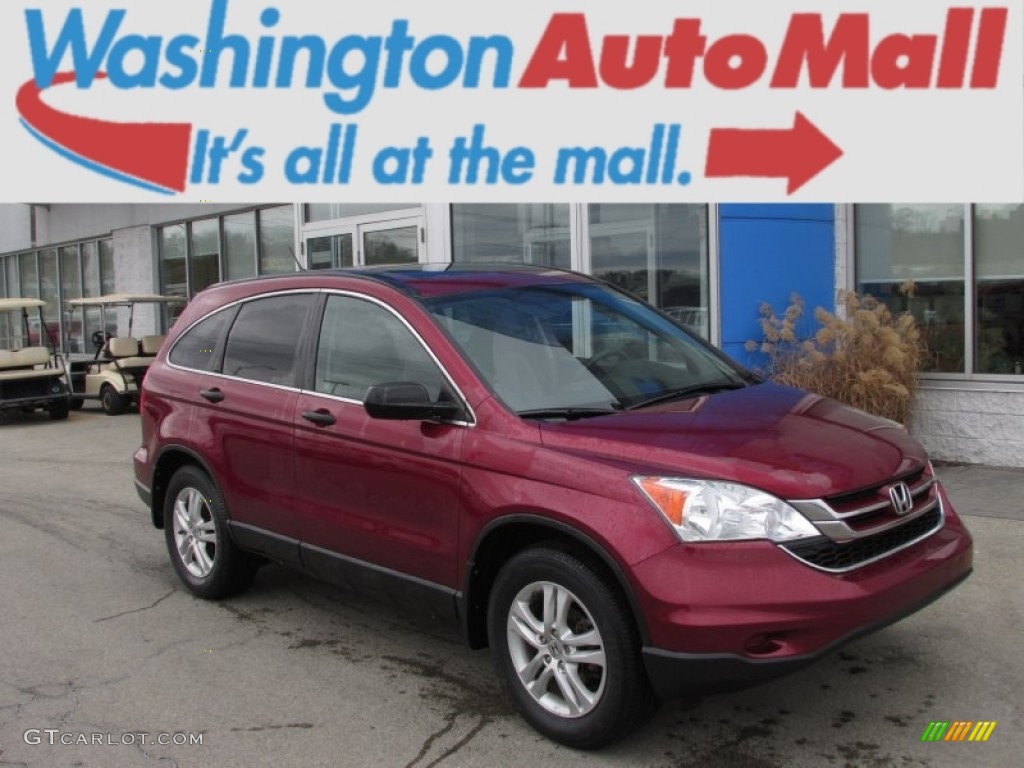 2010 CR-V EX AWD - Tango Red Pearl / Gray photo #1