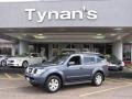 2005 Silverton Blue Pearl Nissan Pathfinder LE 4x4  photo #1