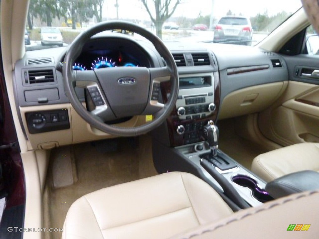 2012 Fusion SEL V6 - Bordeaux Reserve Metallic / Camel photo #14