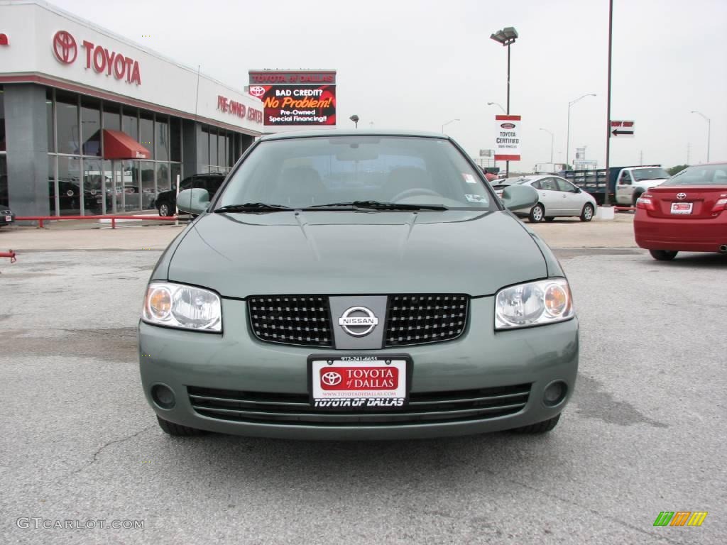 2005 Sentra 1.8 S - Jaded Green / Taupe photo #3