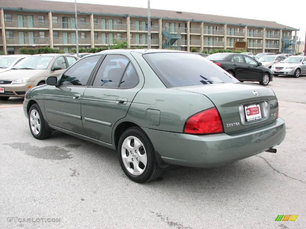 2005 Sentra 1.8 S - Jaded Green / Taupe photo #8