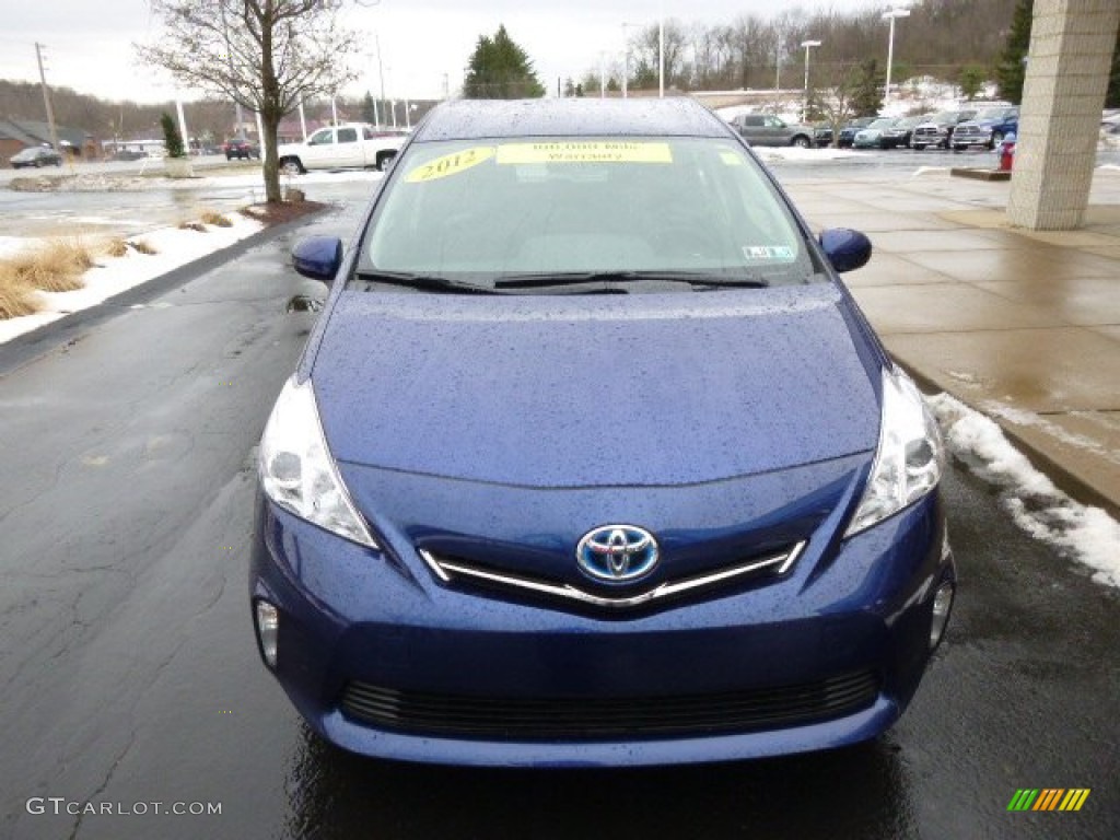 2012 Prius v Two Hybrid - Blue Ribbon Metallic / Misty Gray photo #3