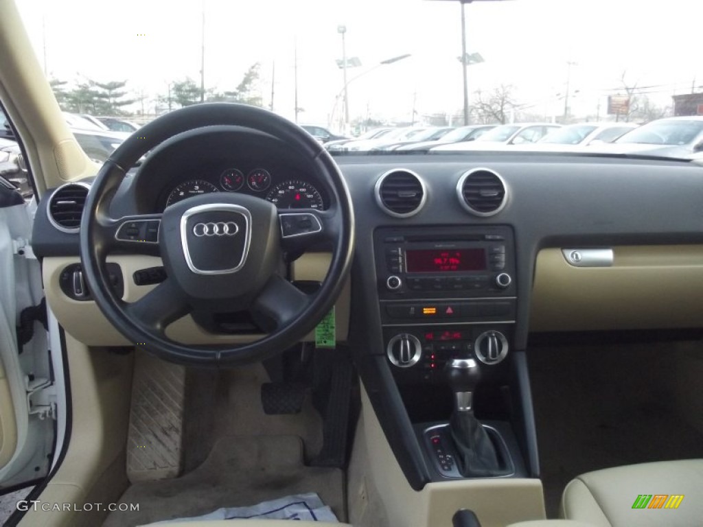 2011 Audi A3 2.0 TDI Luxor Beige Dashboard Photo #89090948