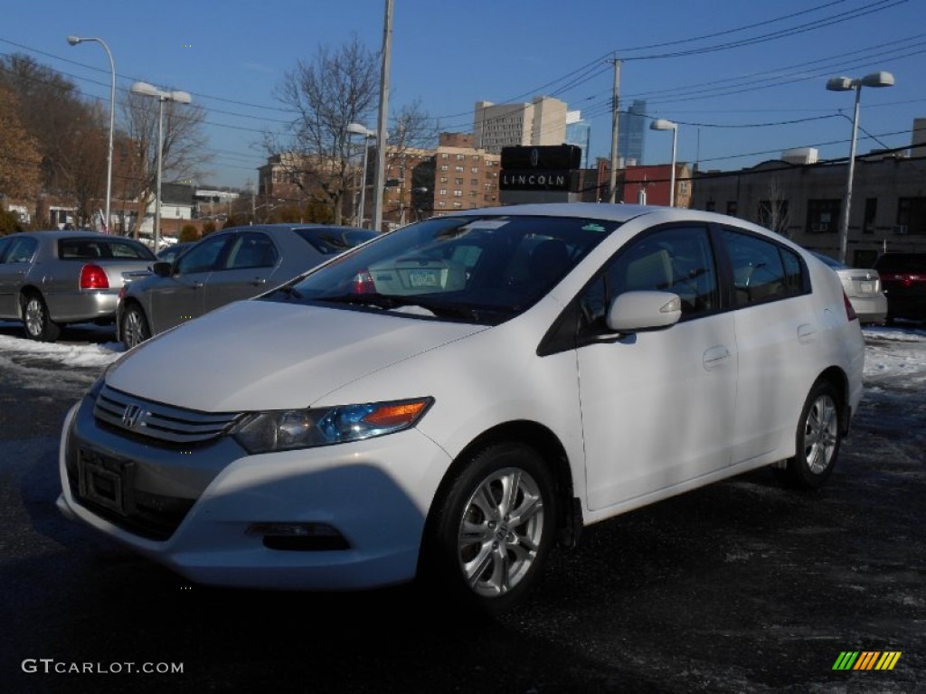 2010 Insight Hybrid EX - Spectrum White Pearl / Gray photo #7