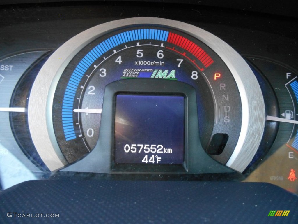 2010 Insight Hybrid EX - Spectrum White Pearl / Gray photo #18