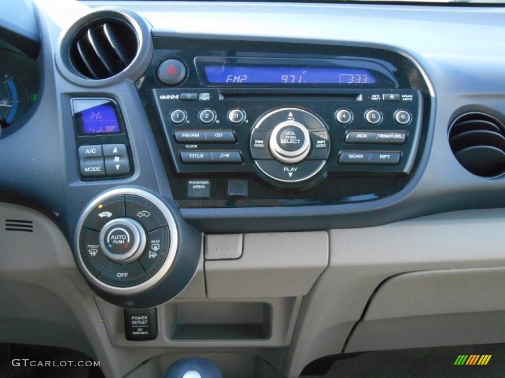 2010 Insight Hybrid EX - Spectrum White Pearl / Gray photo #19
