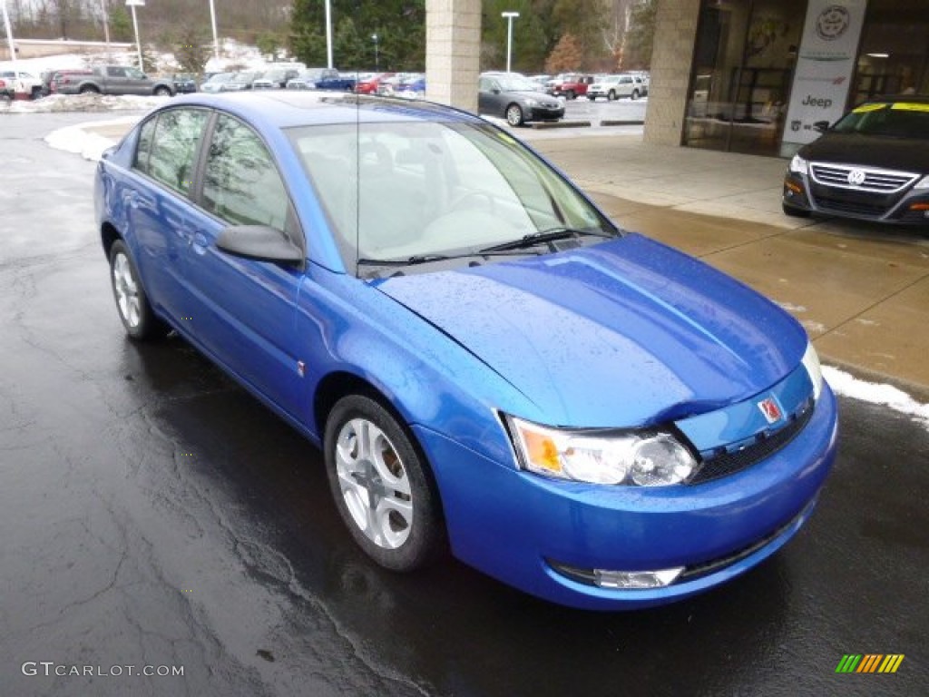 Electric Blue 2004 Saturn ION 3 Sedan Exterior Photo #89091485