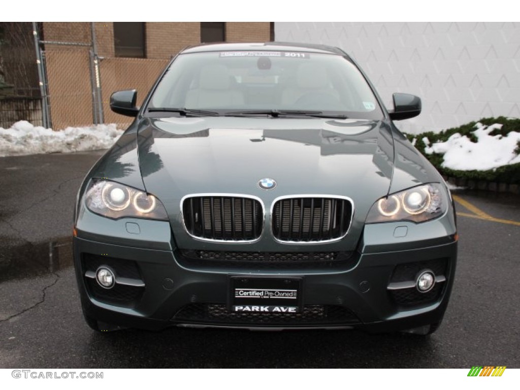 2011 X6 xDrive35i - Tasman Green Metallic / Oyster photo #7