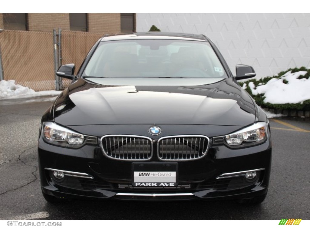 2013 3 Series 328i xDrive Sedan - Jet Black / Saddle Brown photo #7