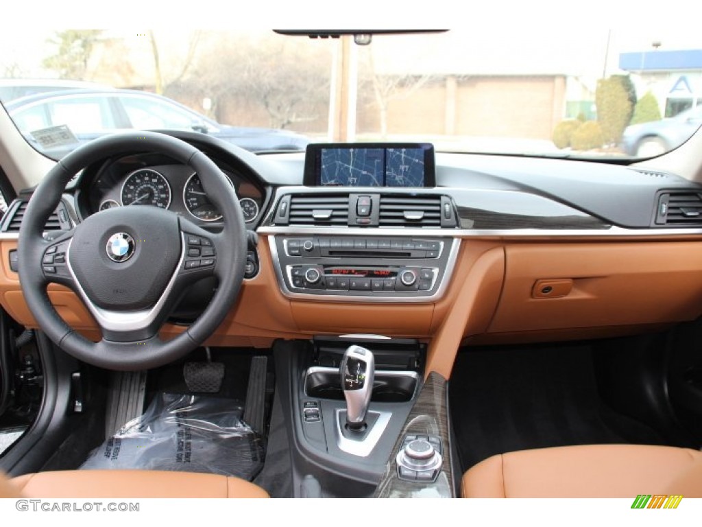 2013 BMW 3 Series 328i xDrive Sedan Saddle Brown Dashboard Photo #89094785