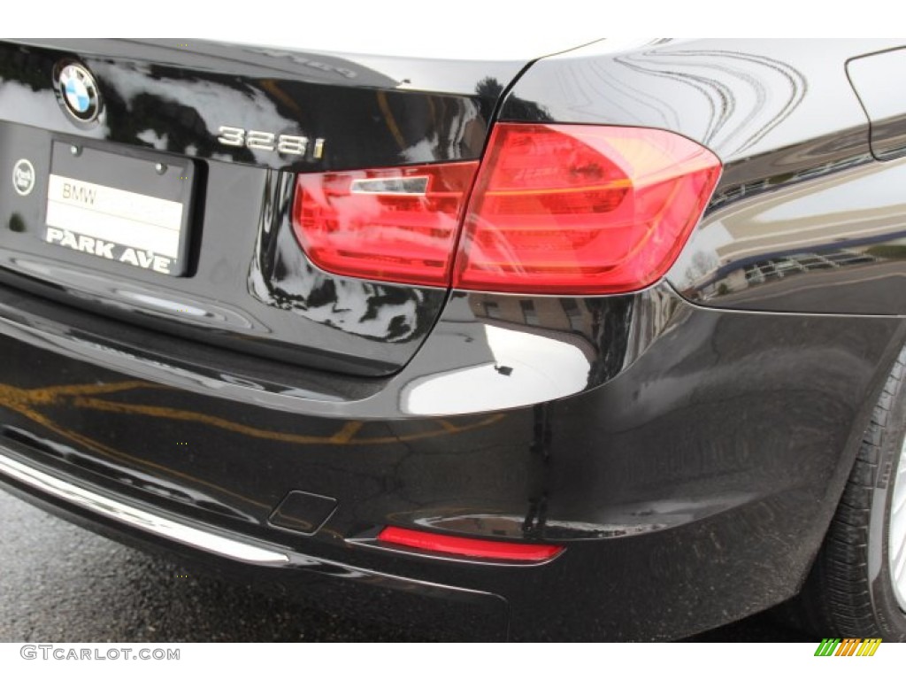 2013 3 Series 328i xDrive Sedan - Jet Black / Saddle Brown photo #21