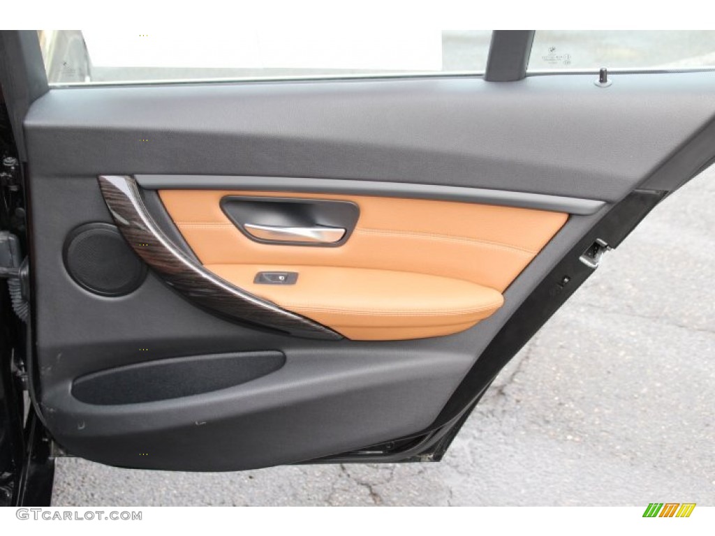 2013 BMW 3 Series 328i xDrive Sedan Saddle Brown Door Panel Photo #89094982