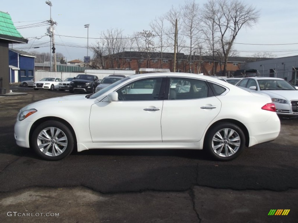Moonlight White 2011 Infiniti M 37x AWD Sedan Exterior Photo #89095472