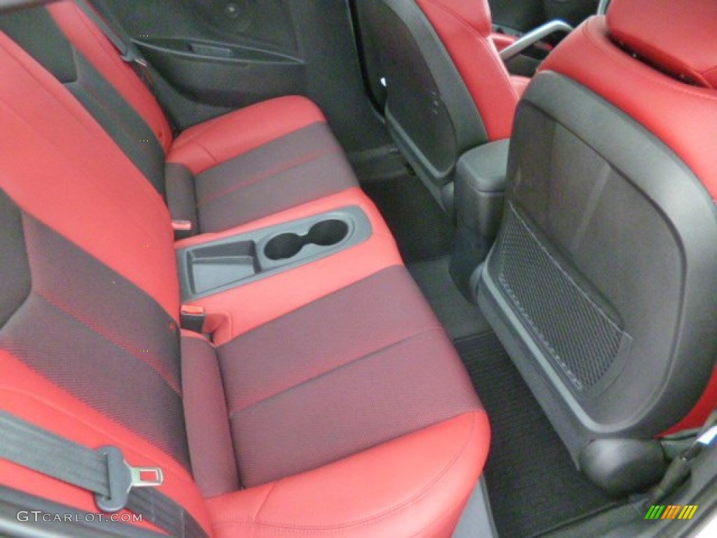 Black/Red Interior 2012 Hyundai Veloster Standard Veloster Model Photo #89095973