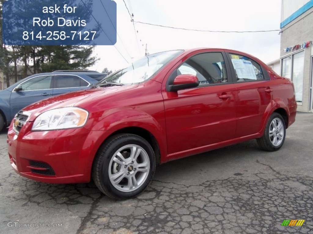2011 Sport Red Chevrolet Aveo LT Sedan 89051736 Car