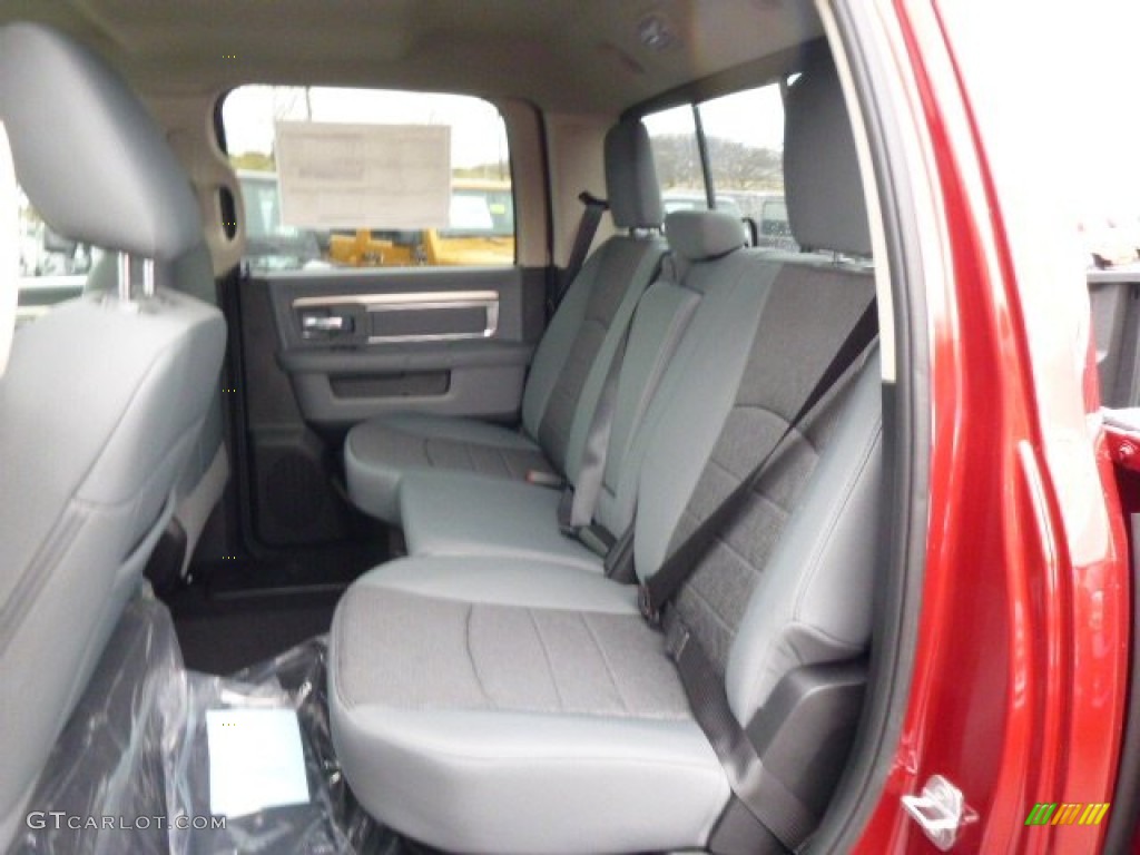 2014 1500 Big Horn Crew Cab 4x4 - Deep Cherry Red Crystal Pearl / Black/Diesel Gray photo #12