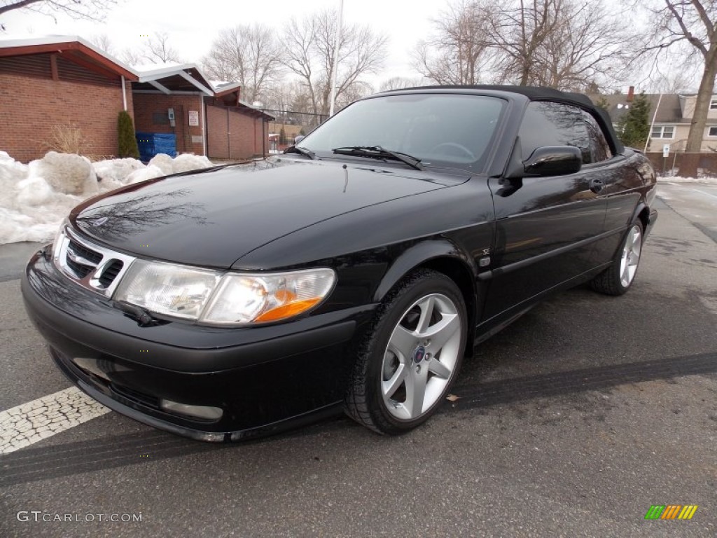 Black 2002 Saab 9-3 SE Convertible Exterior Photo #89097560