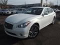 Moonlight White 2011 Infiniti M 37x AWD Sedan Exterior