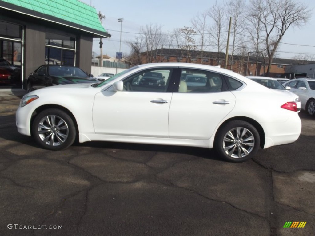 Moonlight White 2011 Infiniti M 37x AWD Sedan Exterior Photo #89098004
