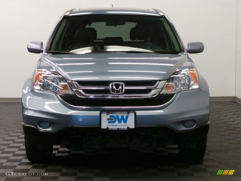 2011 CR-V EX-L 4WD - Glacier Blue Metallic / Gray photo #2