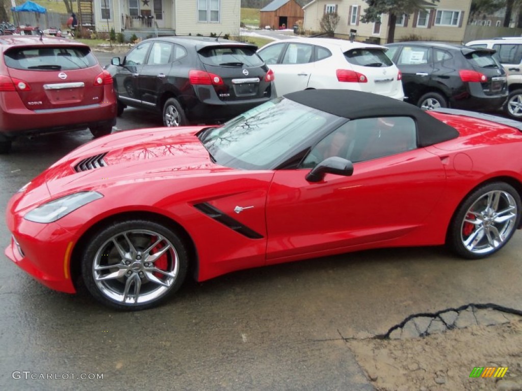 2014 Corvette Stingray Convertible Z51 - Torch Red / Adrenaline Red photo #8