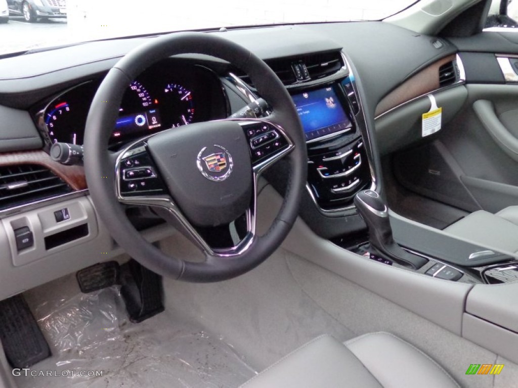 Medium Titanium/Jet Black Interior 2014 Cadillac CTS Sedan Photo #89102870