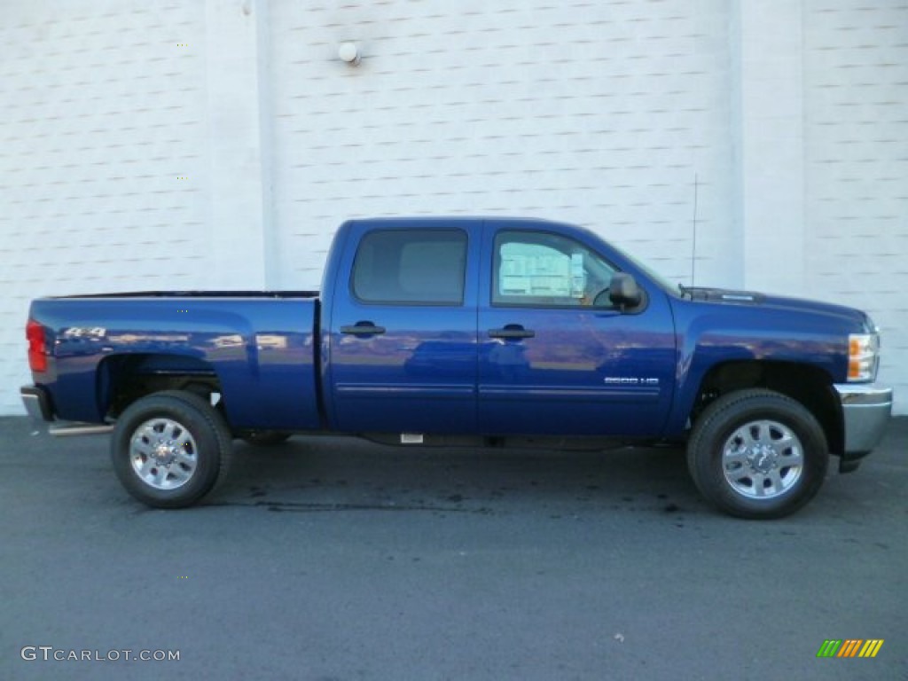 Blue Topaz Metallic 2014 Chevrolet Silverado 2500HD LT Crew Cab 4x4 Exterior Photo #89103194