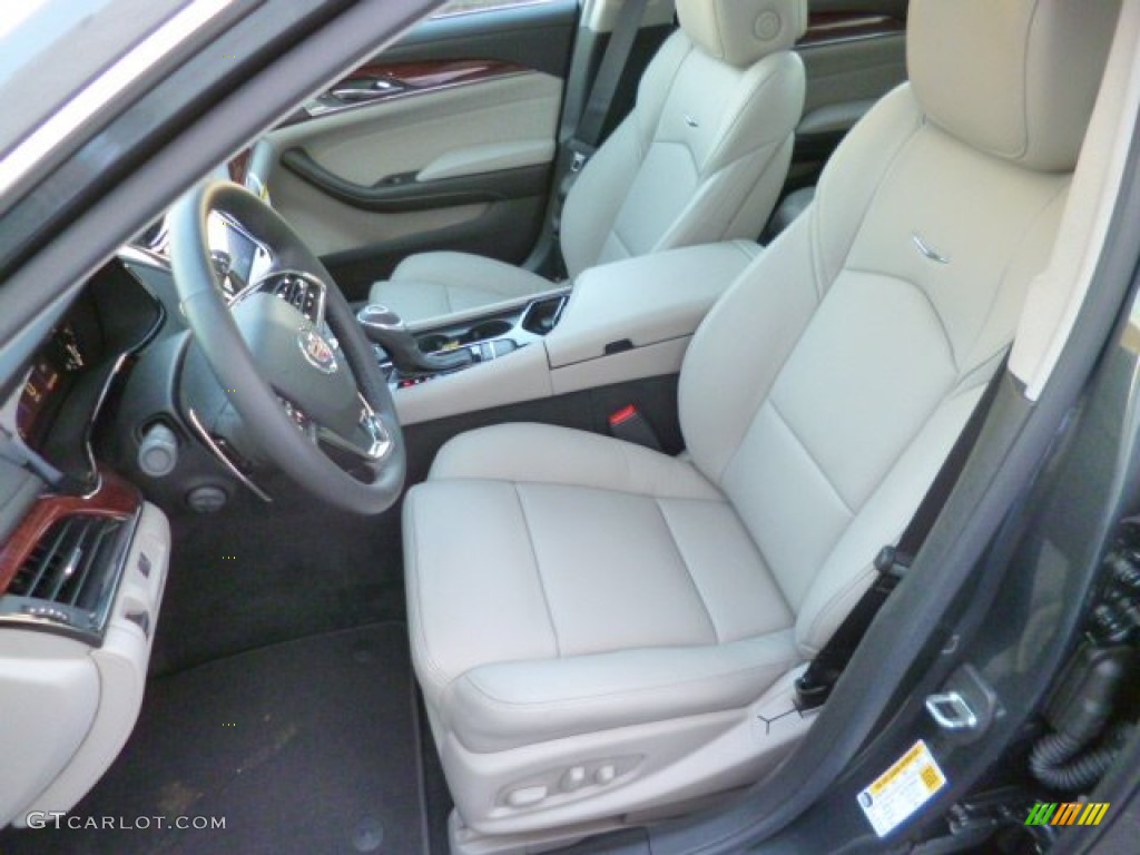 Light Platinum/Jet Black Interior 2014 Cadillac CTS Luxury Sedan AWD Photo #89103686