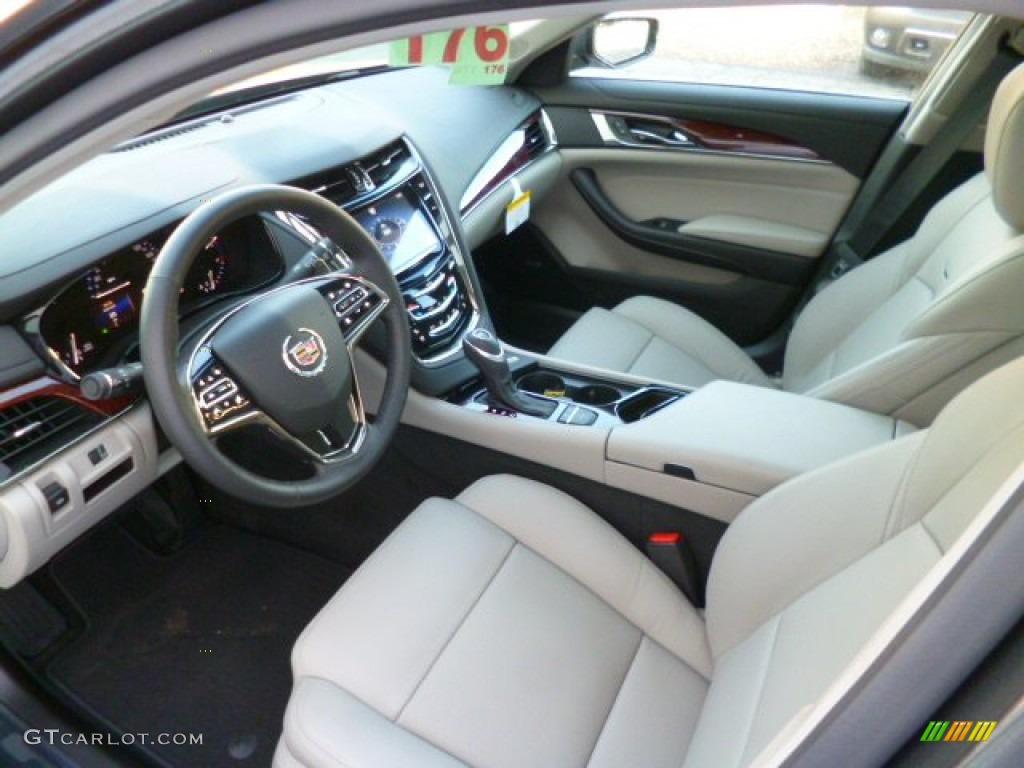 Light Platinum/Jet Black Interior 2014 Cadillac CTS Luxury Sedan AWD Photo #89103707