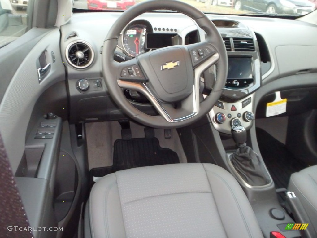 Dark Pewter/Dark Titanium Interior 2014 Chevrolet Sonic LTZ Hatchback Photo #89104526