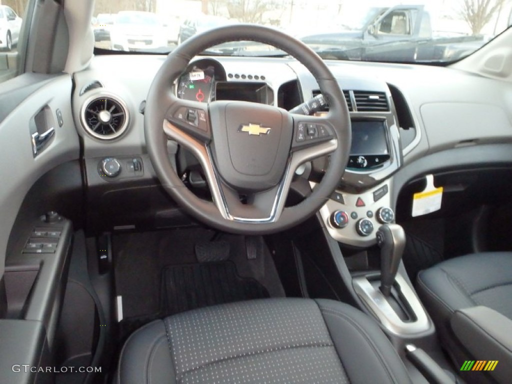 2014 Chevrolet Sonic LTZ Hatchback Jet Black/Dark Titanium Dashboard Photo #89104748