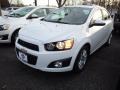 2014 Summit White Chevrolet Sonic LT Sedan  photo #1