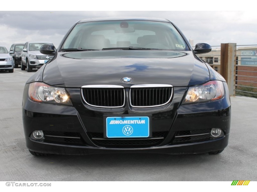 2008 3 Series 328i Sedan - Black Sapphire Metallic / Black photo #2