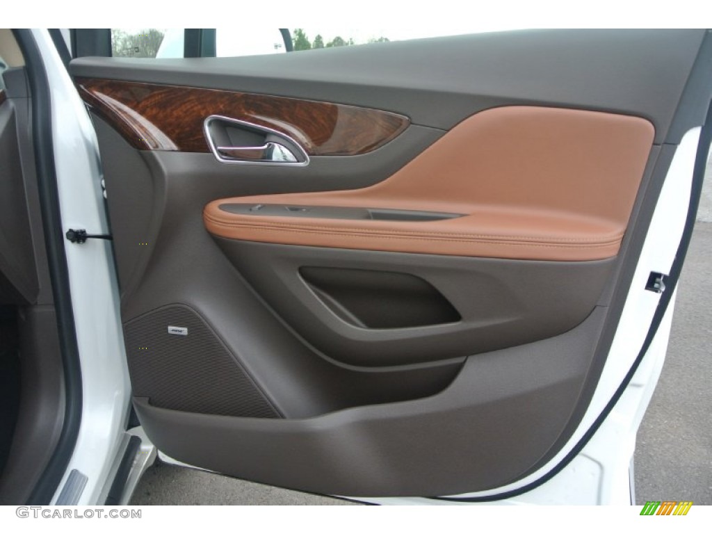 2014 Buick Encore Premium Saddle Door Panel Photo #89105831