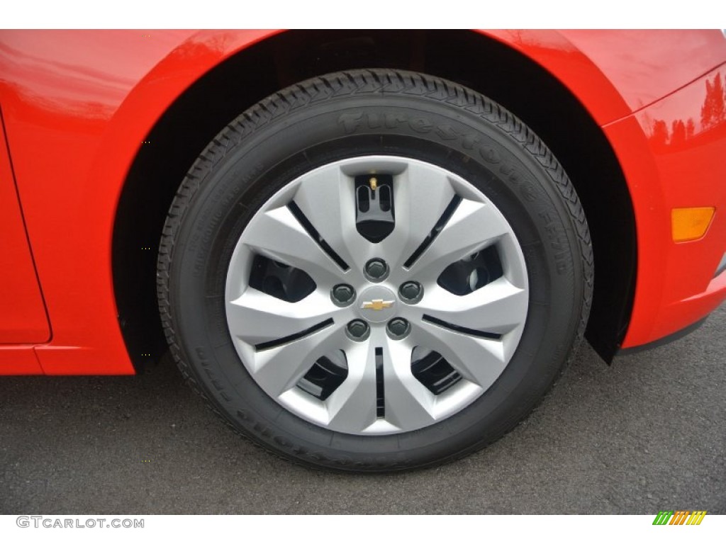 2014 Cruze LS - Red Hot / Jet Black/Medium Titanium photo #17