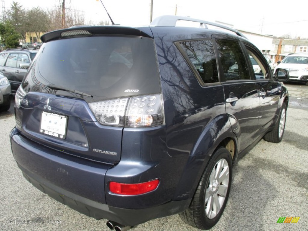 2007 Outlander XLS 4WD - Deep Blue Metallic / Beige photo #6