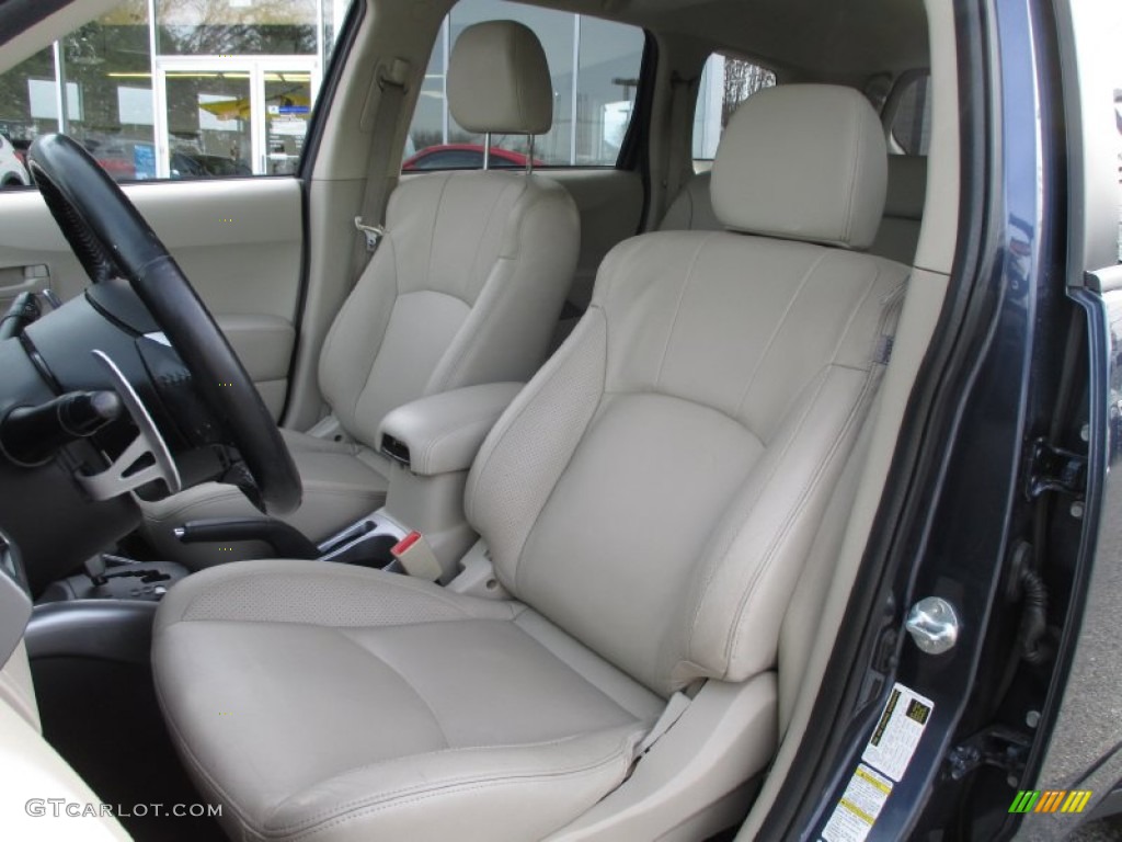 2007 Outlander XLS 4WD - Deep Blue Metallic / Beige photo #10